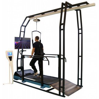 Система подвесная реабилитационная для вертикализации с медицинским тредмилом и рельсовой системой перемещения Орторент С+ в  Система подвесная реабилитационная для вертикализации с медицинским тредмилом и рельсовой системой перемещения Орторент С+ в