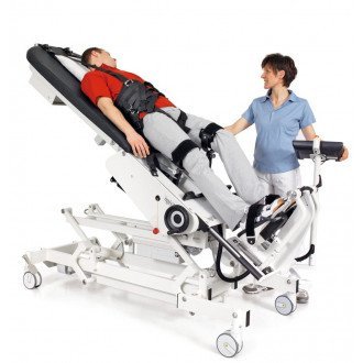 Стол-вертикализатор с интегрированным роботизированным ортопедическим устройством Hocoma ErigoBasic в  Стол-вертикализатор с интегрированным роботизированным ортопедическим устройством Hocoma ErigoBasic в