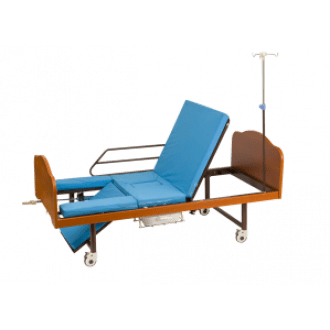 Кровать  механическая  «Медицинофф» с туалетным устройством в  Кровать  механическая  «Медицинофф» с туалетным устройством в