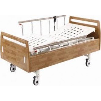 Кровать  электрическая  с деревянными спинками в 