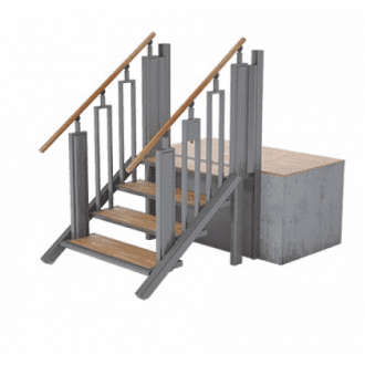 Лестница-трансформер FlexStep V2 / 4 ступеньки / высота подъёма до 925 мм в 